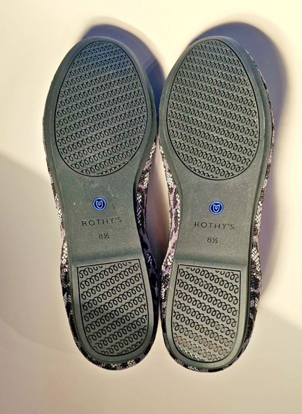 NEW Rothy’s The Loafer Smoke Spot Knit Flats 8.5 Women's Nordstom Exclusive - Picture 3 of 3